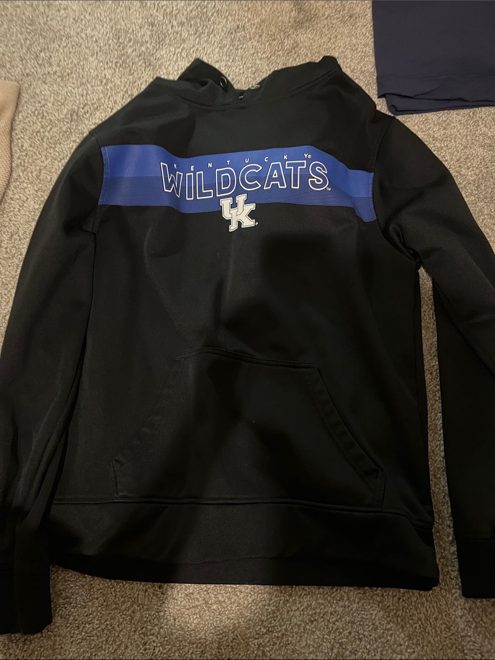 Top of the World Black Hoodie with Inner Fleece